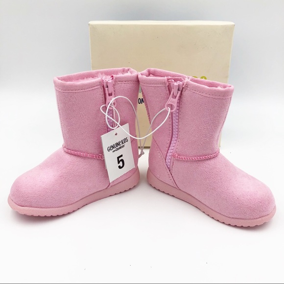OshKosh B'gosh Shoes Oshkosh Pink Faux Fur Lining Toddler Baby